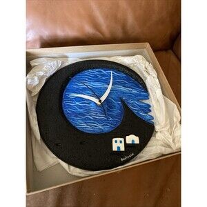 Handmade Santorini Clay Wall clock Still in box